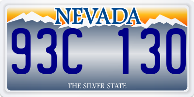 NV license plate 93C130