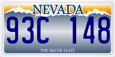 NV license plate 93C148