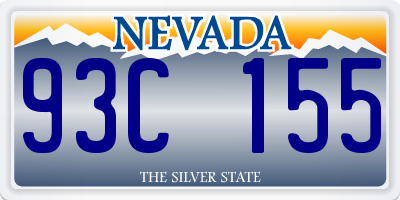 NV license plate 93C155