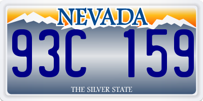 NV license plate 93C159