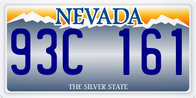 NV license plate 93C161