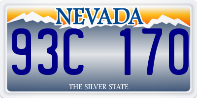 NV license plate 93C170