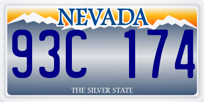 NV license plate 93C174