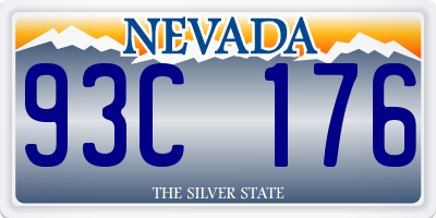 NV license plate 93C176