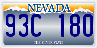 NV license plate 93C180