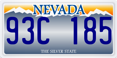 NV license plate 93C185