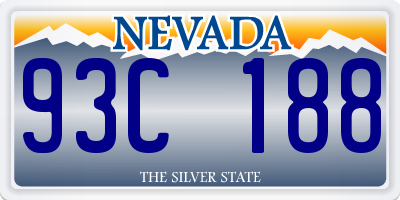 NV license plate 93C188