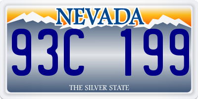 NV license plate 93C199