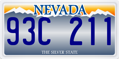 NV license plate 93C211