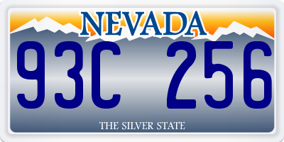 NV license plate 93C256