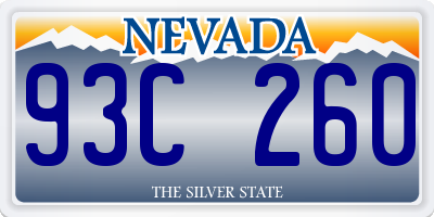 NV license plate 93C260