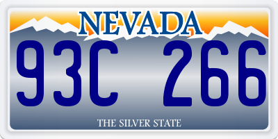 NV license plate 93C266