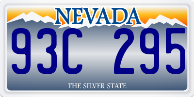 NV license plate 93C295