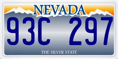 NV license plate 93C297