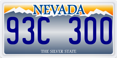 NV license plate 93C300