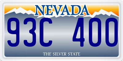 NV license plate 93C400