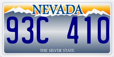 NV license plate 93C410