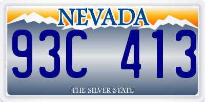 NV license plate 93C413