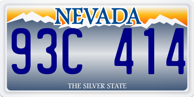 NV license plate 93C414