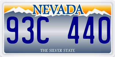 NV license plate 93C440