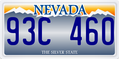 NV license plate 93C460