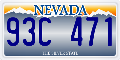 NV license plate 93C471