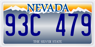 NV license plate 93C479