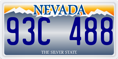 NV license plate 93C488