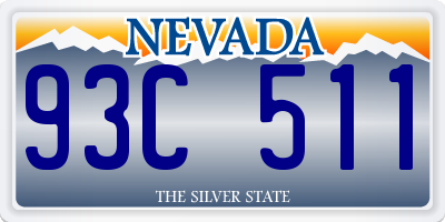 NV license plate 93C511