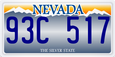 NV license plate 93C517