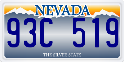 NV license plate 93C519