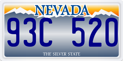 NV license plate 93C520