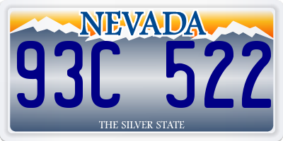 NV license plate 93C522