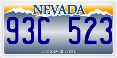 NV license plate 93C523