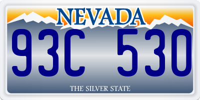 NV license plate 93C530