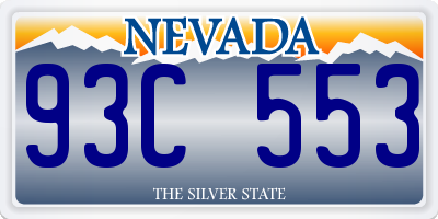 NV license plate 93C553