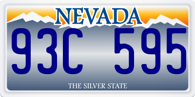 NV license plate 93C595