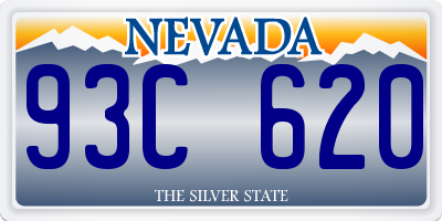 NV license plate 93C620