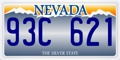 NV license plate 93C621