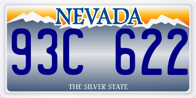 NV license plate 93C622