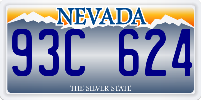 NV license plate 93C624