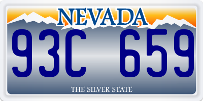 NV license plate 93C659