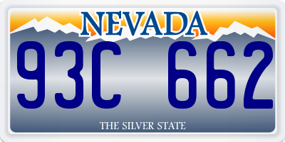 NV license plate 93C662