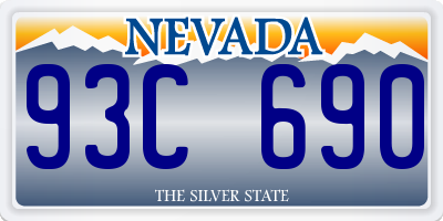 NV license plate 93C690