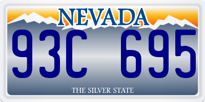 NV license plate 93C695