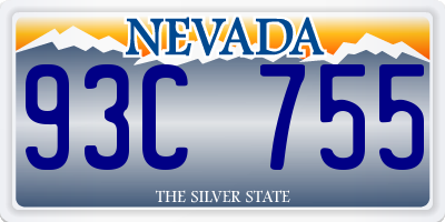 NV license plate 93C755