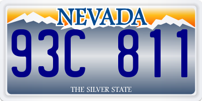 NV license plate 93C811