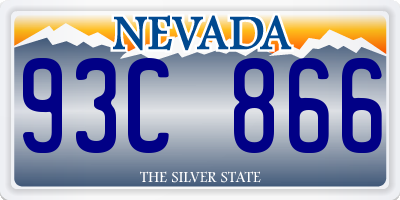 NV license plate 93C866