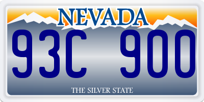 NV license plate 93C900