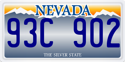 NV license plate 93C902